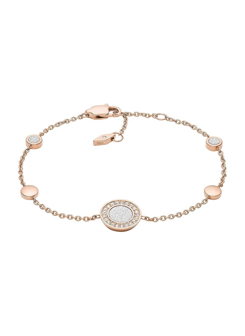 FOSSIL Women's Rose Gold Bracelet, JF03264791 One Size  - Image 1