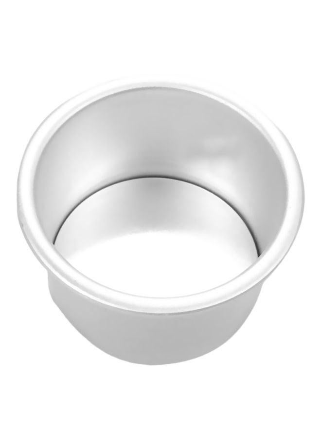 Round Shape Cake Baking Pan Silver 16.8x16.8x7.5cm - Image 1
