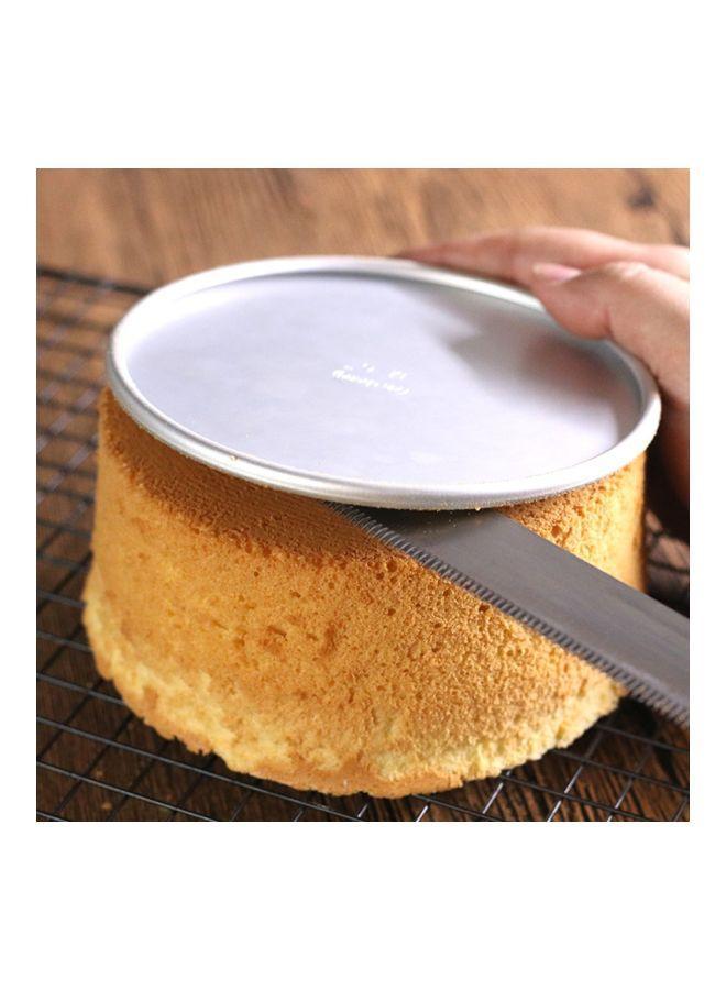 Round Shape Cake Baking Pan Silver 16.8x16.8x7.5cm - Image 4