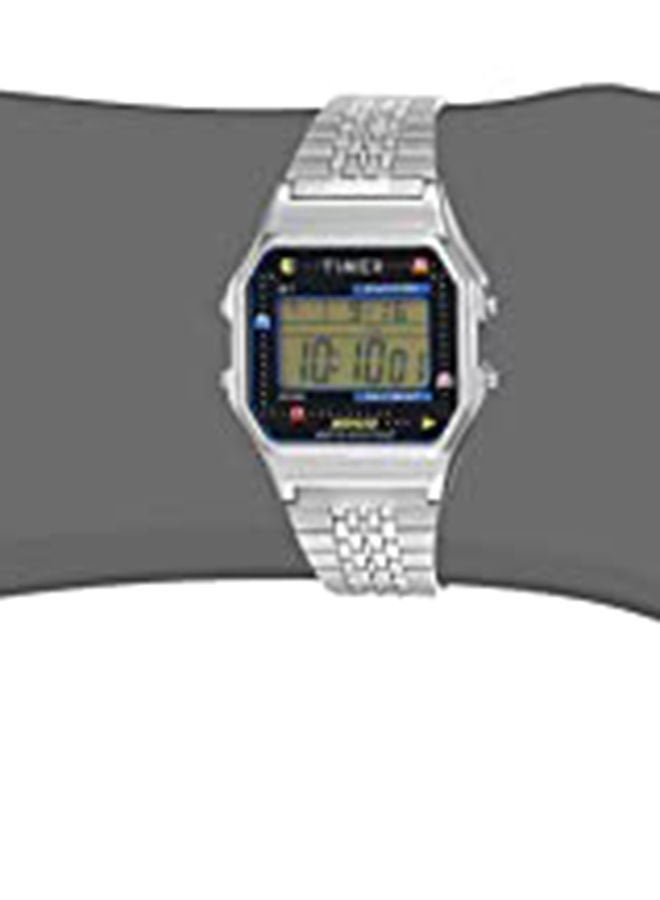 CASIO Unisex Stainless Steel Digital Wrist Watch A168WGG-1BDF - 33 mm - Silver - Image 5