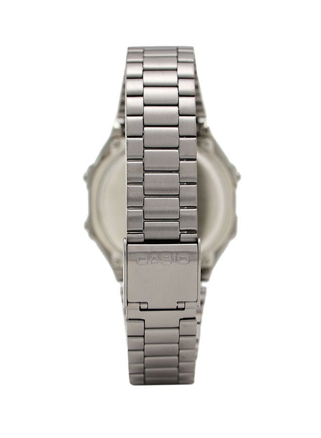 CASIO Unisex Stainless Steel Digital Wrist Watch A168WGG-1BDF - 33 mm - Silver - Image 2