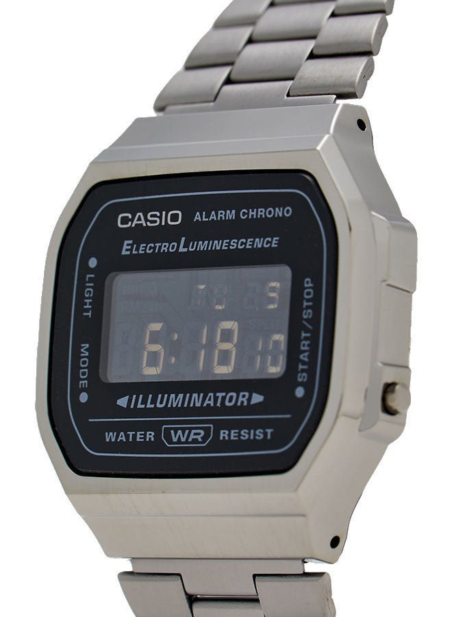 CASIO Unisex Stainless Steel Digital Wrist Watch A168WGG-1BDF - 33 mm - Silver - Image 4