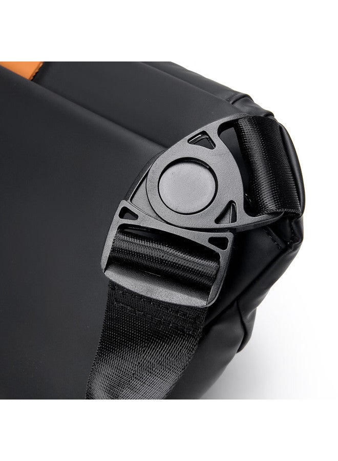 Qise Fang Men's Crossbody Bag Chest Bag Simple Street Trendy Shoulder Bag Casual Cool Lightweight Waist Bag