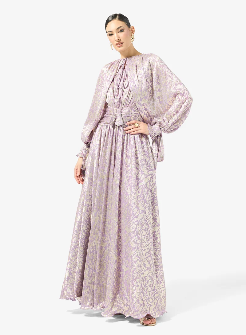جولدن ابل Metallic Maxi Dress
