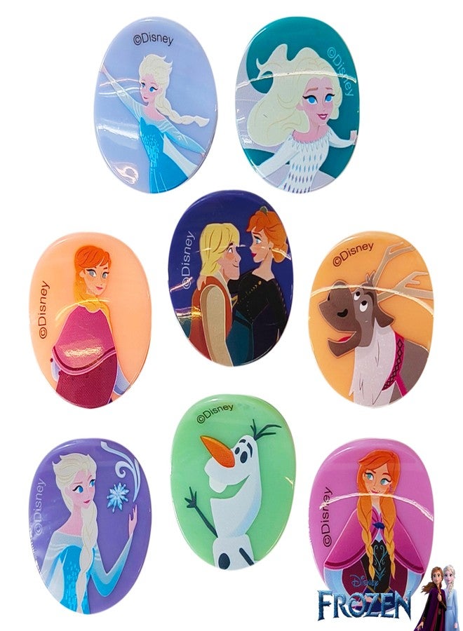 LUV HER Frozen Girls Butterfly Hair Clips - 8 Cute Hair Clips with Small Soft Claw, Clips for Every Occasion - Multi Color with Your Favorite Frozen Characters - Ages 3+ - Image 3