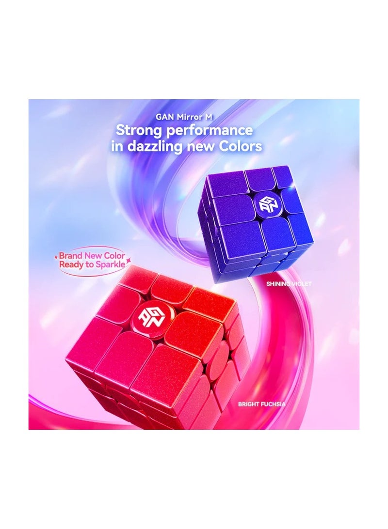 GANCUBE Gan Mirror Cube M UV Coated Fuchsia Red  - Image 3