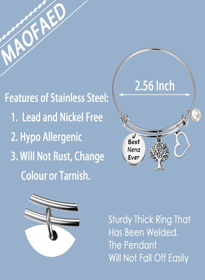 MAOFAED Nena Gift Nena Bracelet Grandmother Merch,Grandma Birthday Present,Mother’s Day Gift For Grandma (best nena ever) - Image 2