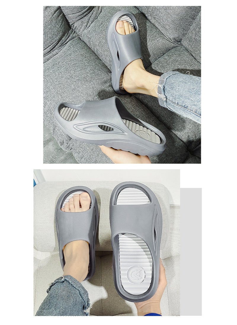 NIBEMINENT Men's Slippers Indoor Leisure Sports Couple Beach Shoes Summer Outdoor Anti Slip Thick Sole Designer Sandals for Men  - Image 4
