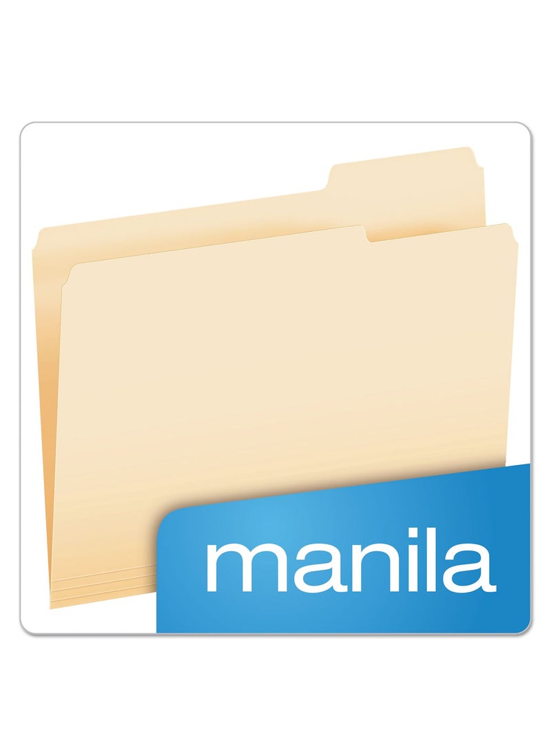 Pendaflex Pendaflex File Folders, Letter Size, Manila, 1/3 Cut, 100/BX (752 1/3-3)  - Image 4