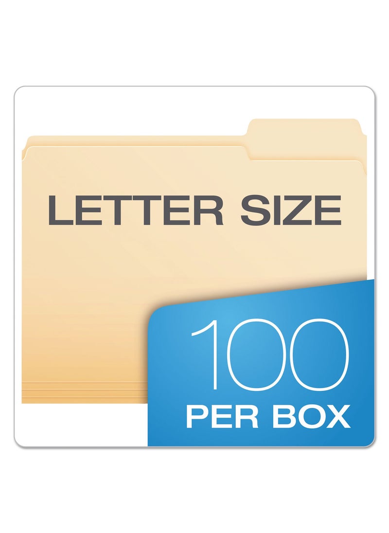 Pendaflex Pendaflex File Folders, Letter Size, Manila, 1/3 Cut, 100/BX (752 1/3-3)  - Image 5