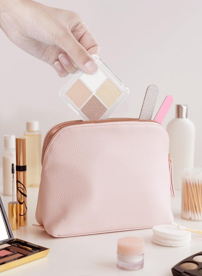 EORTA 12 Pieces Empty Makeup Palettes Box 4 Grids Eyeshadow Pigment Tray Women Refillable eyeshadow Lipstick Blush Highlighters Container Clear Square Pans for Lip Eyeshadow Paints - Image 2