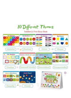SYOSI Busy Board Activity Books Toddler Toys for 1 2 3 4 Year Old Boys Girls Busy Book Montessori Toys for 1-4 Year Old Boys Girls Gifts Age 2 4 Preschool Learning Toys for Toddler  - Image 3