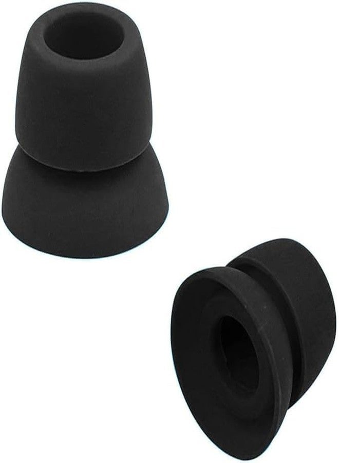 Wiki VALLEY Replacement Silicone Eartips, Double Flange, 10-Pack, Compatible with Powerbeats2, Powerbeats3, Black - Image 3