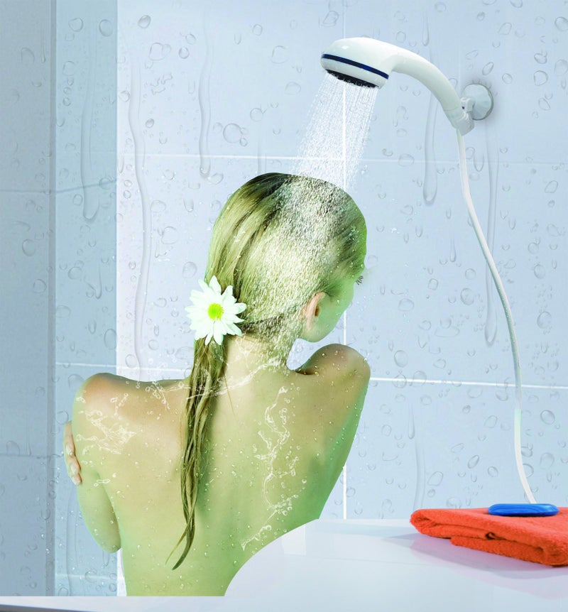 Iron Hammer Portable Shower Camping Shower Outdoor Shower Handheld Electric Shower - Turn Water into Shower Stream - Image 4