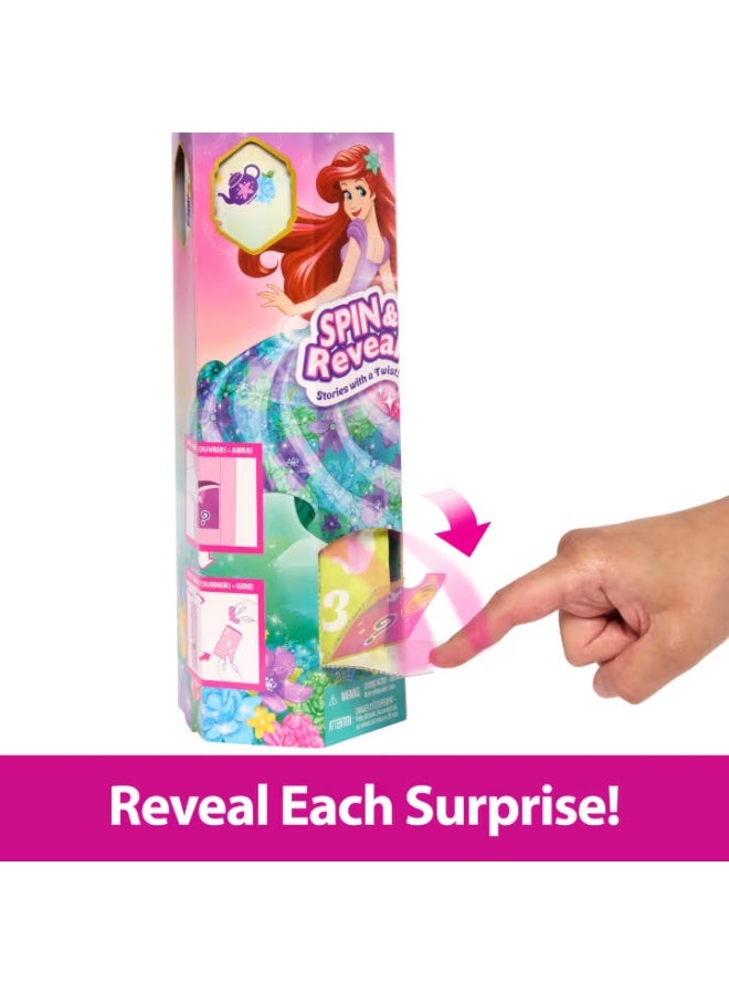 Disney Princess Disney Princess Spin & Reveal Ariel Fashion Doll with 11 Surprises - Image 2