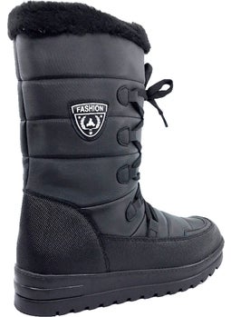 TwinGo 995 Winter Thermal Black Women's Snow Boots with Fur Inside  - Image 4