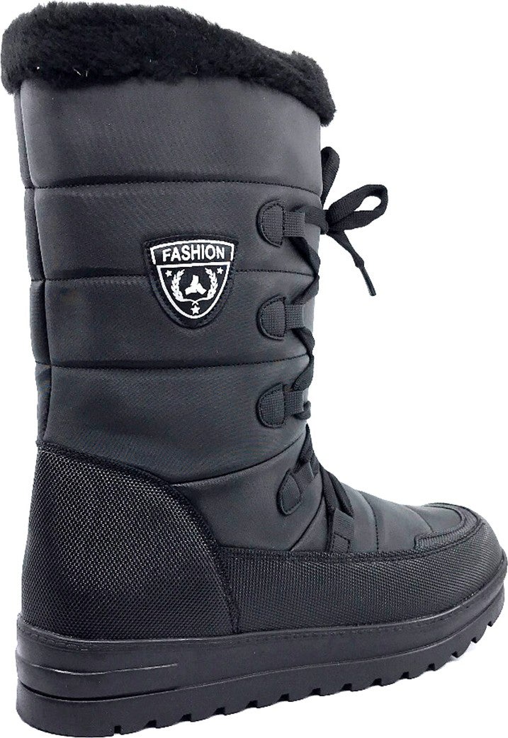 TwinGo 995 Winter Thermal Black Women's Snow Boots with Fur Inside  - Image 4