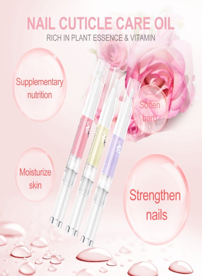 Aiseely 8Pcs Flavors Cuticle Revitalize Oil Pen Mix Taste Nail Art Treatment Kit Set - Image 4