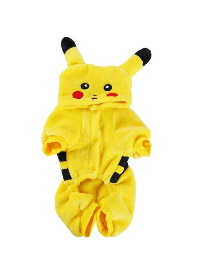 A.M Cute Soft Dog Cat Costume Flannel Small Dog Coat Picachu Lovely Warm Dog Clothes for Winter - Image 5