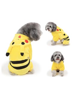 A.M Cute Soft Dog Cat Costume Flannel Small Dog Coat Picachu Lovely Warm Dog Clothes for Winter  - Image 2