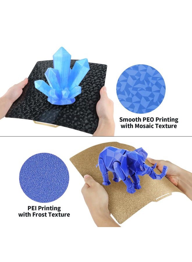 IdeaFormer-3D لوحة بناء Bambu Lab بسلاسة PEO + PEI المحسنة من الفولاذ الربيعي 257x257 مم، سرير طباعة PEO PEI مزدوج الجوانب مرن لطابعة Bambu Lab X1/X1C/X1E/P1P/P1S/A1 ثلاثية الأبعاد - Image 3