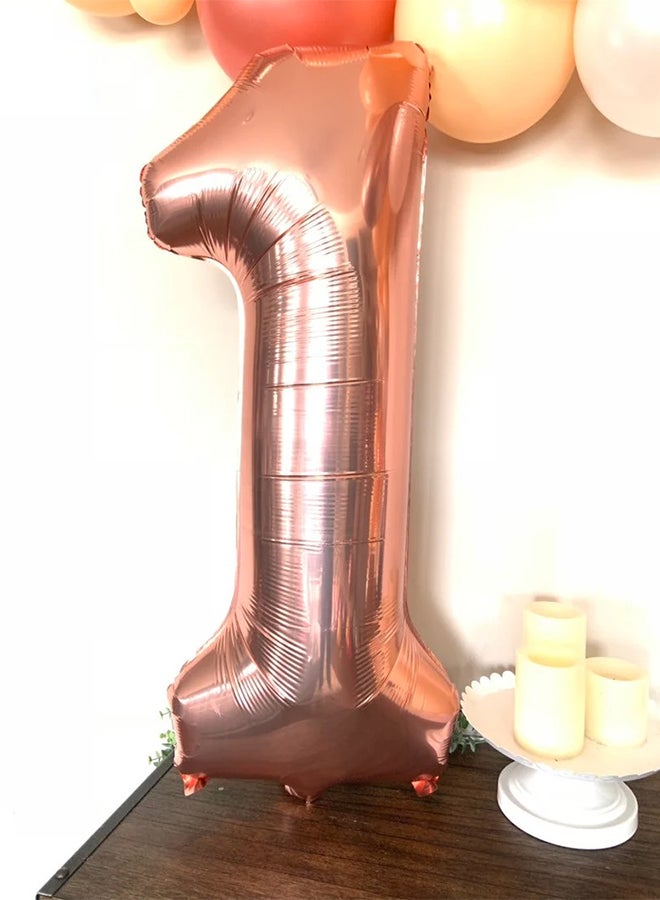 كول بيبي بالون بتصميم رقم 1 لحفل عيد الميلاد الأول 40بوصة - Image 2
