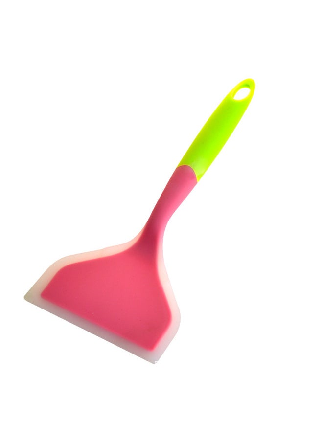 Generic - Processing Custom Silicone Jade Cooking Spatula Silicone Spatula 84g Thick Fried Egg Spatula Pizza Spatula Non-stick Cookware-Color:Pink Green - Image 1