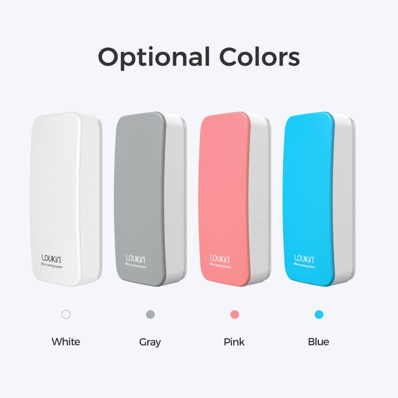 LOUKIN Magnetic Dry Erase Eraser, Whiteboard Eraser, Glass Board Eraser(Gray), One Bottle of 3.4 fl oz Whiteboard Cleaner Included, for Classroom, Home and Office Use - Image 4