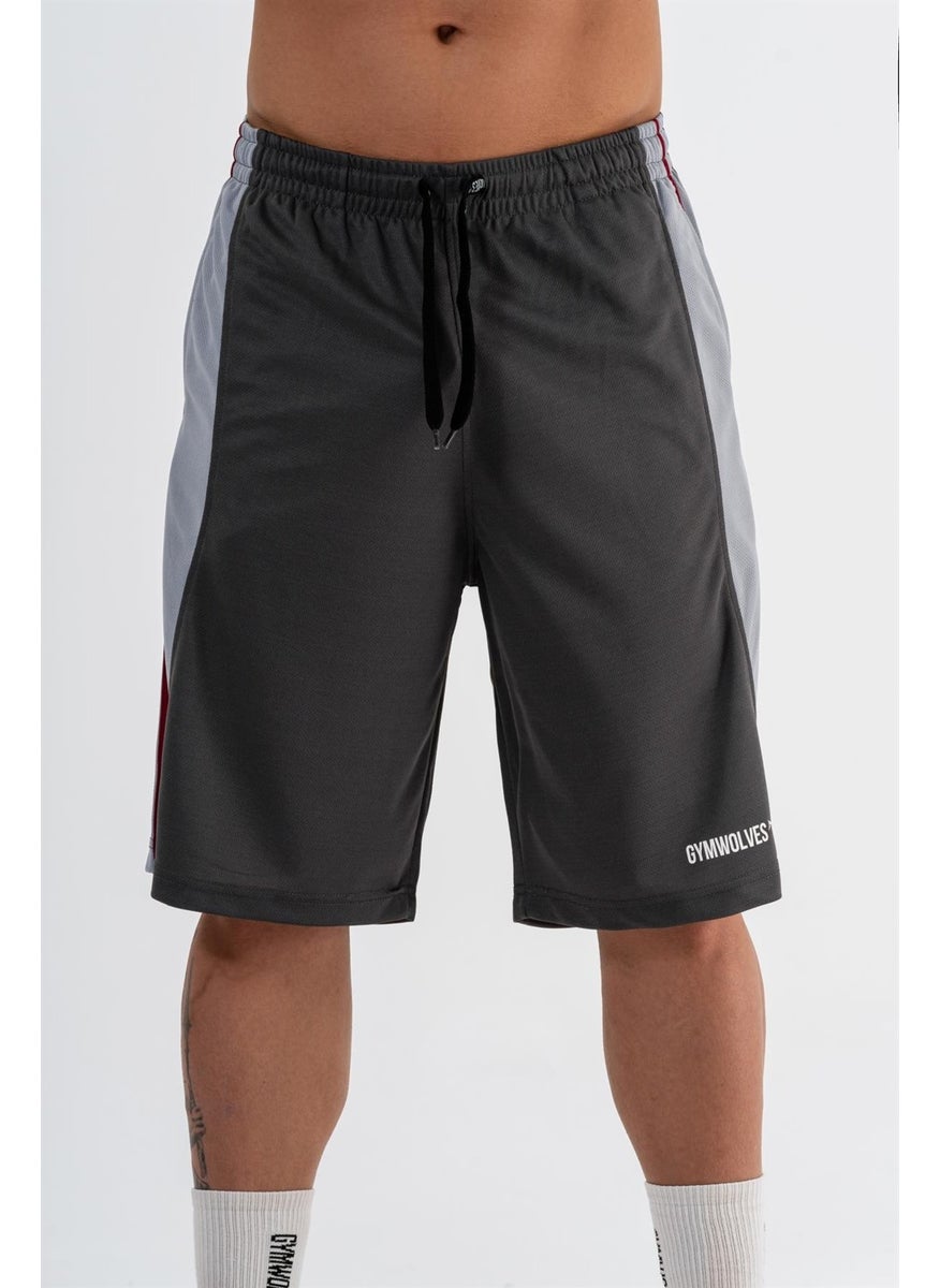 Gymwolves Men's Basketball Shorts | Dark Gray | Sports Shorts |  - Image 1