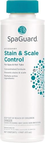 SpaGuard Stain & Scale Control for Spas & Hot Tubs, 1 Pint, Single, Concentrated Formula, Prevents Scale Formation, Removes Scale Build-up - Image 1
