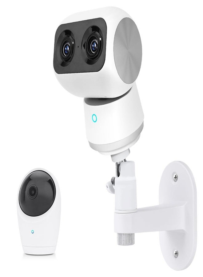 wochel Security Camera Mount for eufy Indoor Cam S350, Adjustable Baby Monitor Wall Mount for eufy E20/E21, Other Cameras with 1/4 Threaded Hole, No Drilling Mounting Bracket for Pet/Dog/Baby Camera - Image 1