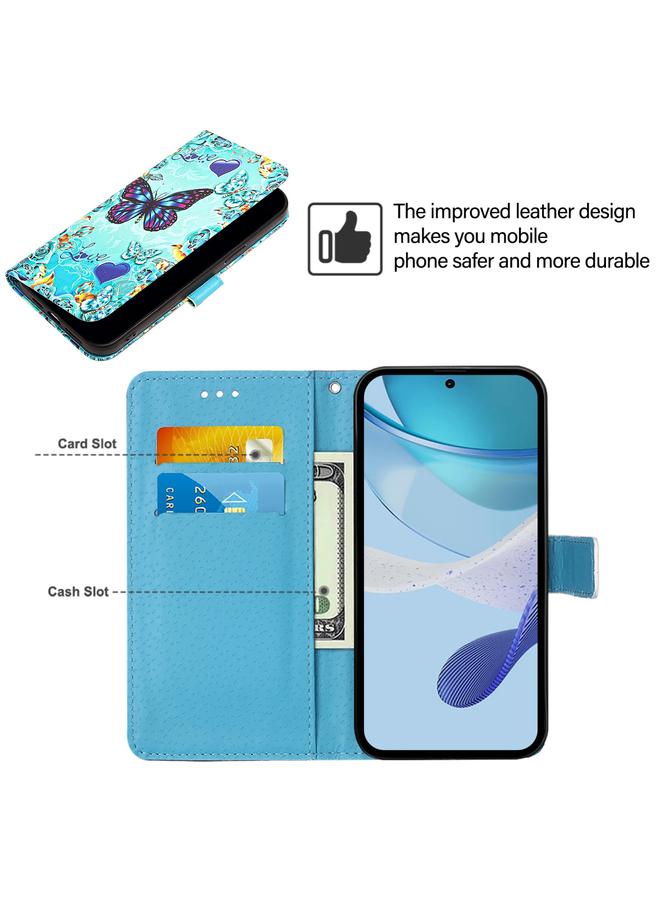 S-TOP Case For Samsung Galaxy Xcover7 Colored Drawing Pattern Plain Weave Leather Phone Case - Image 5
