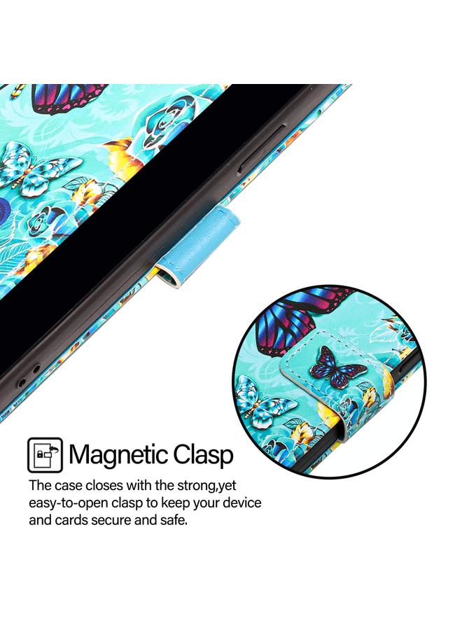 S-TOP Case For Samsung Galaxy Xcover7 Colored Drawing Pattern Plain Weave Leather Phone Case - Image 4