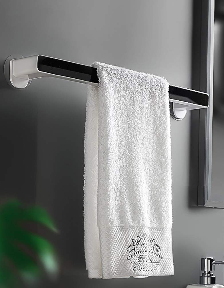 ADTALA Self Adhesive Wall Mount Towel Holder for Home/Kitchen/Bathroom/Toilet/Multi-Function Towel Rack/Plastic -No Drill Require -Weight Load Capacity-5 Kg (25 CM Towel Holder) - Image 1
