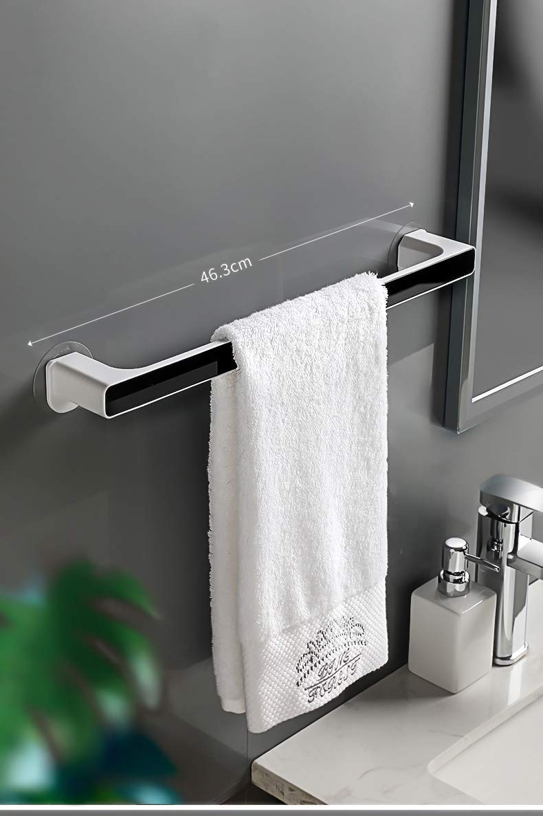 ADTALA Self Adhesive Wall Mount Towel Holder for Home/Kitchen/Bathroom/Toilet/Multi-Function Towel Rack/Plastic -No Drill Require -Weight Load Capacity-5 Kg (25 CM Towel Holder) - Image 2