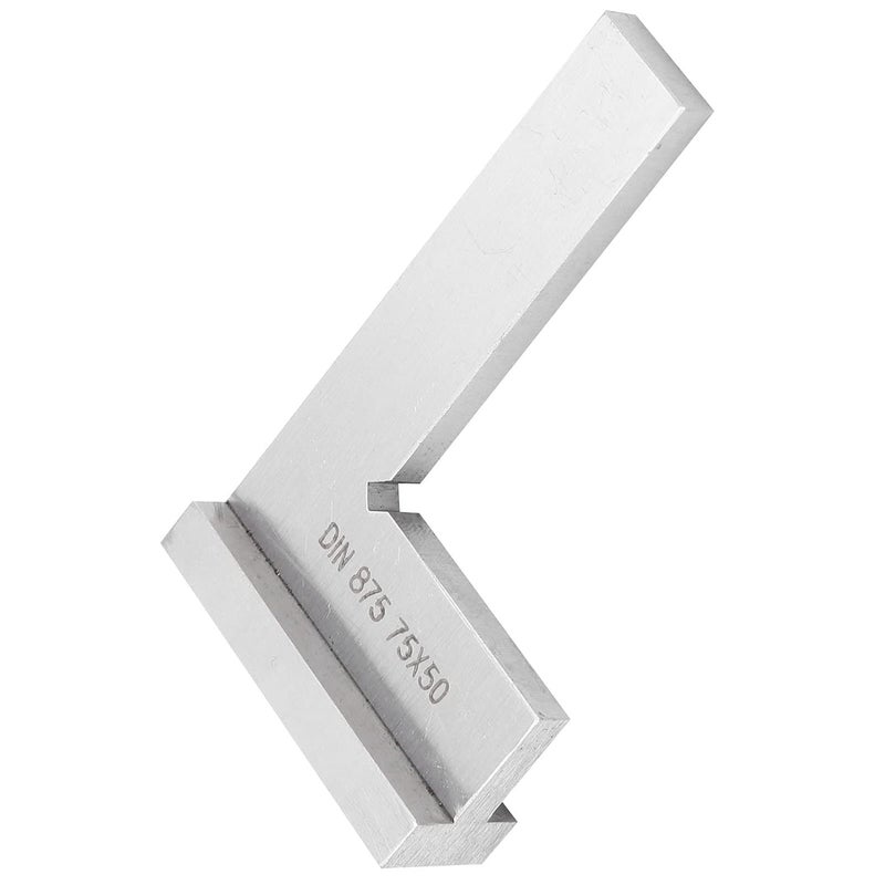 FTVOGUE Square Knife Ruler, Stainless Steel 90 Degree Right Angle Measuring Tool for Engineers and DIY Projects - Image 2