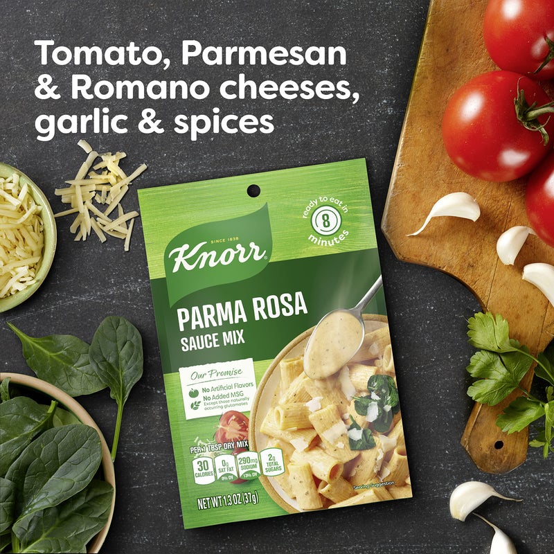 Knorr Sauce Mix Creamy Pasta Sauce For Simple Meals and Sides Parma Rosa No Artificial Flavors, No Added MSG 1.3 oz, Pack of 24 - Image 2