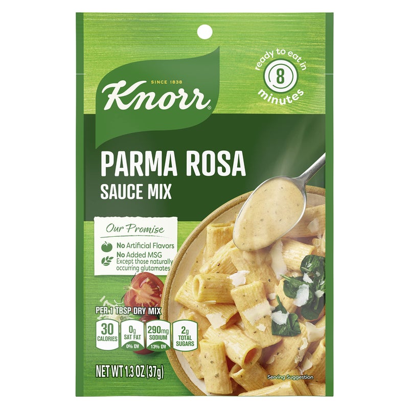 Knorr Sauce Mix Creamy Pasta Sauce For Simple Meals and Sides Parma Rosa No Artificial Flavors, No Added MSG 1.3 oz, Pack of 24 - Image 1