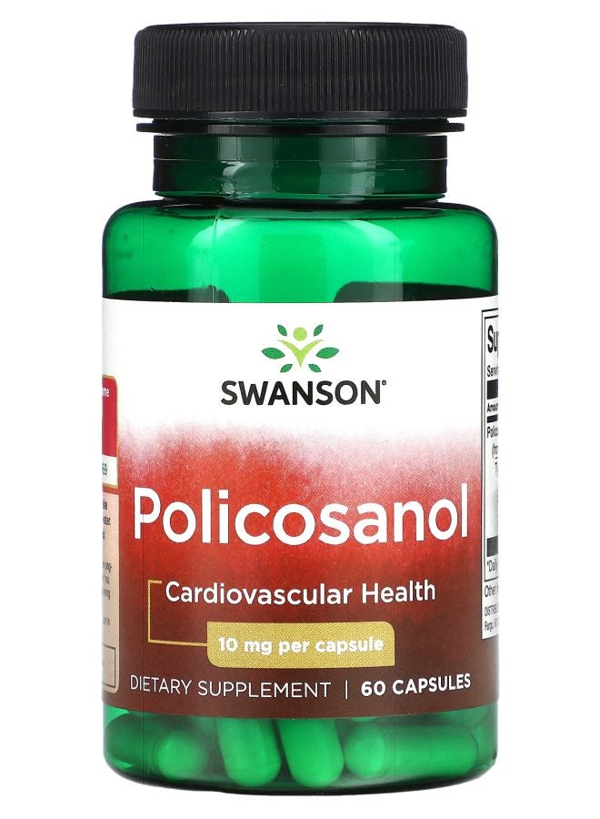 SWANSON Policosanol 10 mg 60 Capsules - Image 1