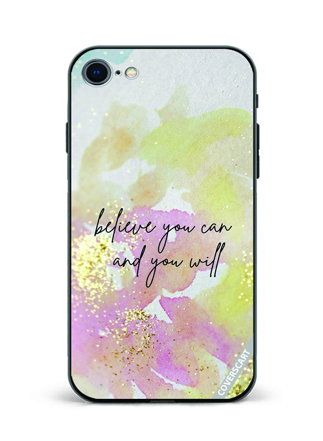 Protective Case Cover For Apple iPhone SE 2020 Believe You Can You Will Design Multicolour