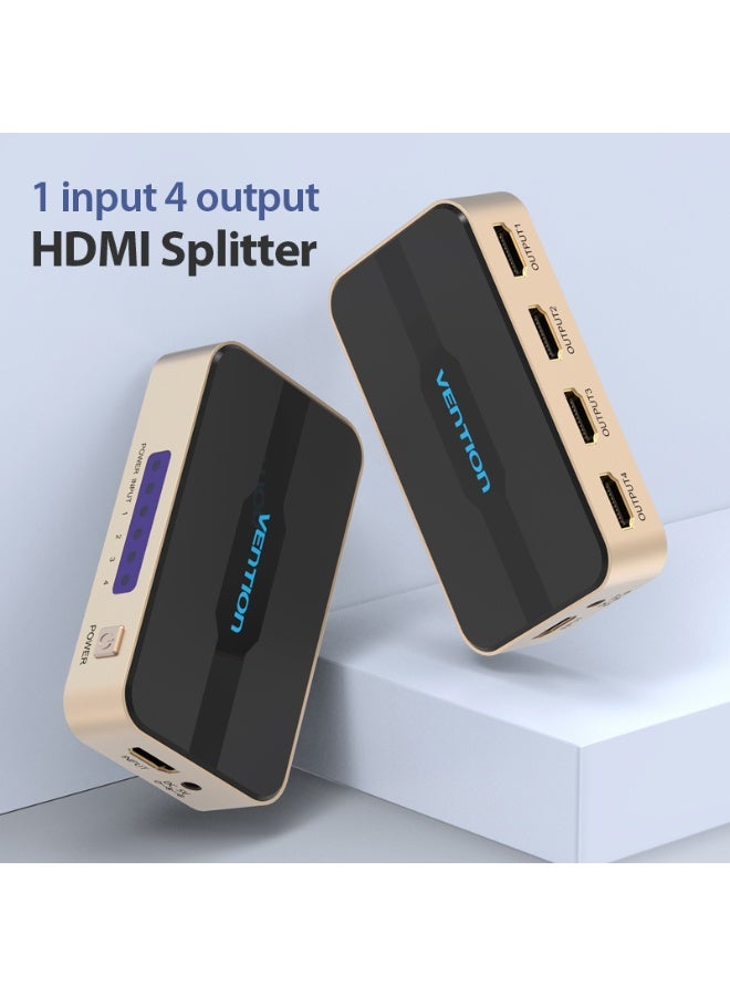 VENTION 1 In 4 Out HDMI Splitter Black Model # - Image 2