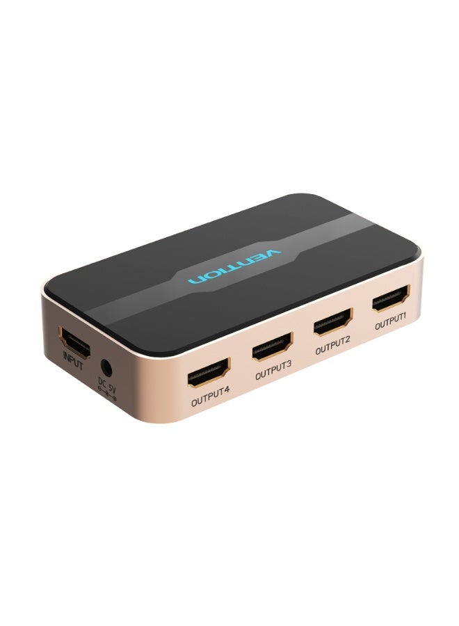 VENTION 1 In 4 Out HDMI Splitter Black Model # - Image 1