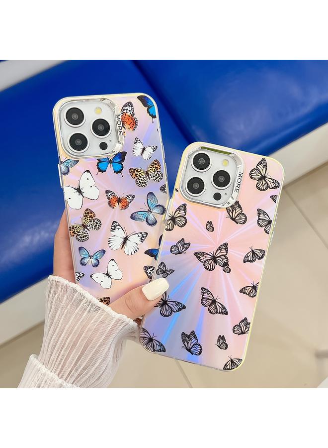 Zaboon Case For iPhone 13 Pro Max Electroplating Laser Butterfly Phone Case - Image 2