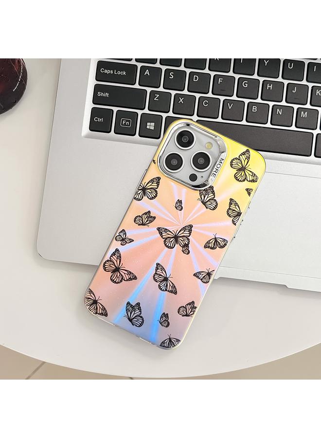 Zaboon Case For iPhone 13 Pro Max Electroplating Laser Butterfly Phone Case - Image 3