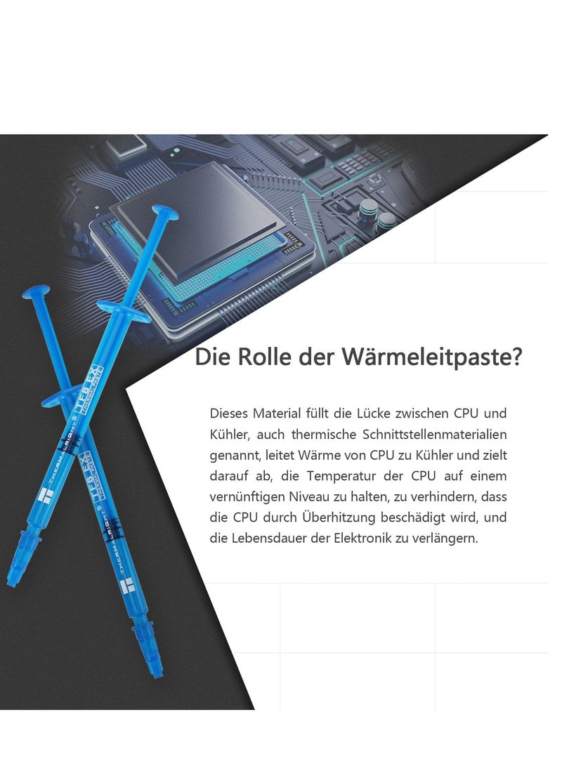 Thermalright TF8 EX High Performance Thermal Compound 1.5 Grams 14W/mK High Durability Easy to Apply New Improved CPU Cooling Paste for All Heatsink CPU Coolers with Application Tool - Image 3