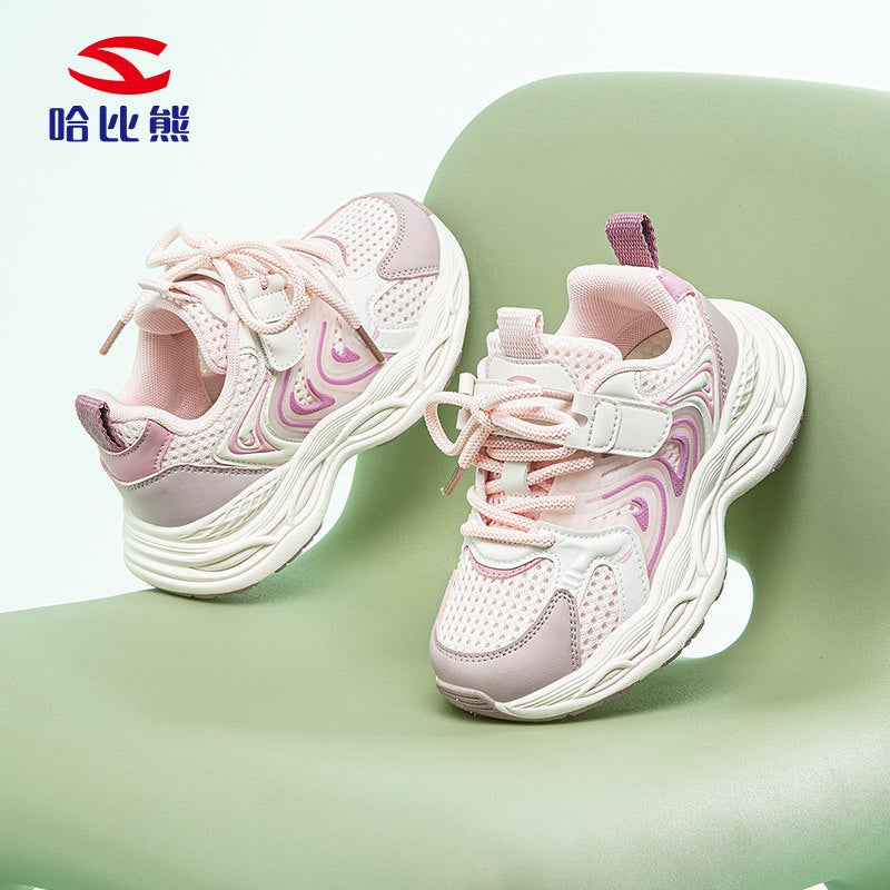 Habib Bear Double Net Boys Sneaker Girls Shoes Breathable Campus Casual Classic Torre Shoes A Generation Of Hair - Image 3