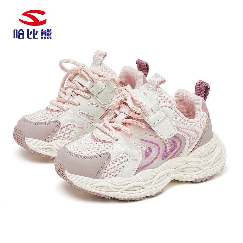 Habib Bear Double Net Boys Sneaker Girls Shoes Breathable Campus Casual Classic Torre Shoes A Generation Of Hair - Image 1