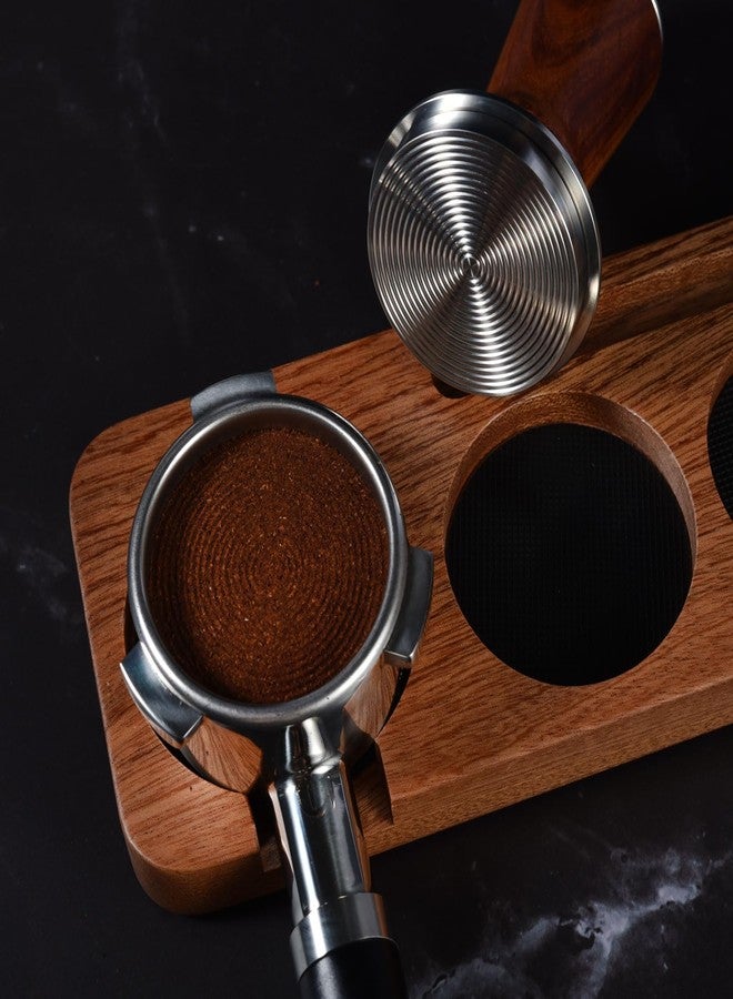 MATOW 53.3mm Espresso Hand Tamper, MATOW Calibrated Spring Loaded Coffee Tamper with Stainless Steel Ripple Base, 30lbs Espresso Tamper with Red Rosewood Handle Compatible with Breville 54mm Portafilter - Image 5