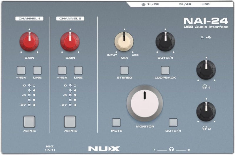NUX واجهة صوتية USB مكتبية NUX NAI-24 - Image 4