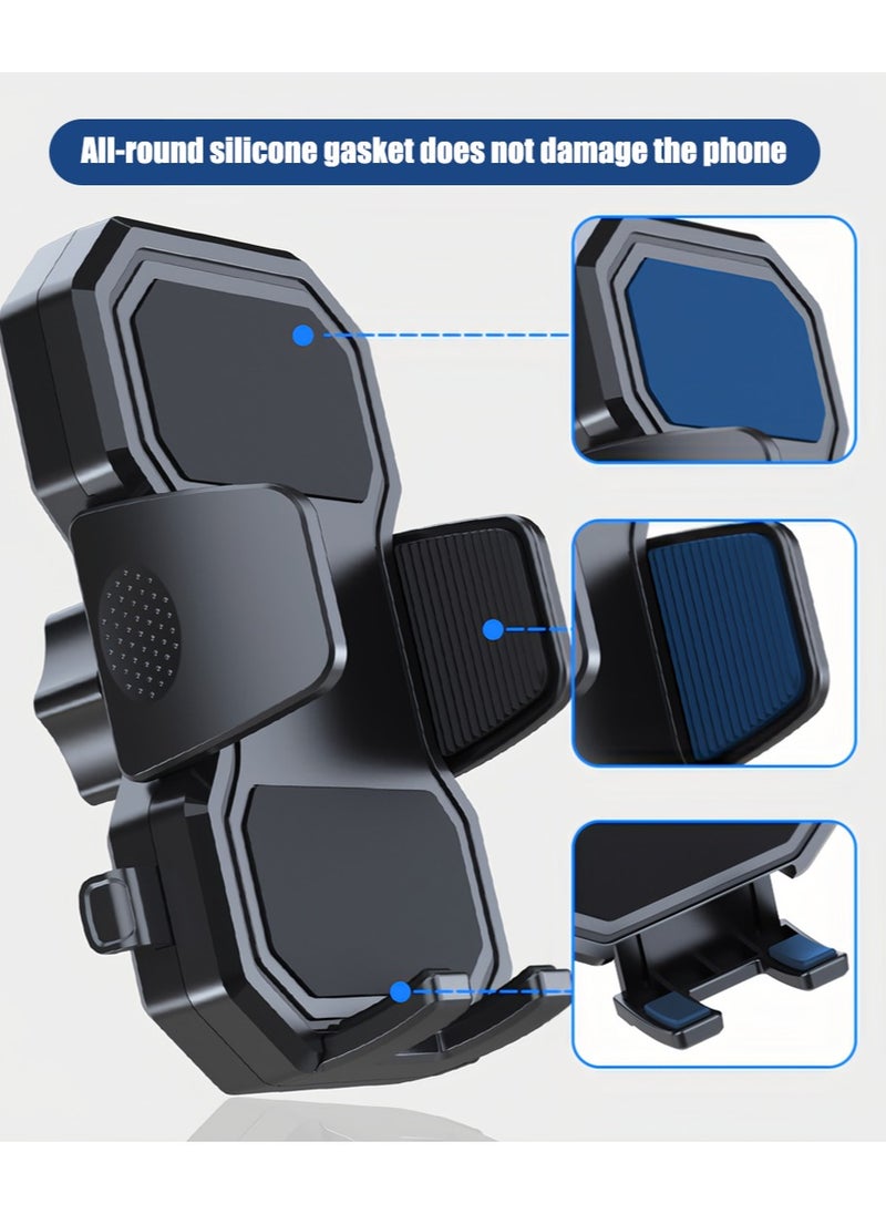 Generic Car phone navigation holder | 360° rotating telescopic arm Adjustable cup holder base (2.5-4.1 inches) Dual height and angle adjustment Suitable for all car models  - Image 5